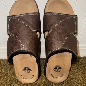 Dockers Men's Brown Slide Sandals